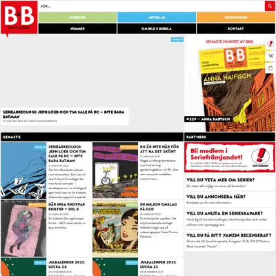 Bild & Bubbla startsida 2022