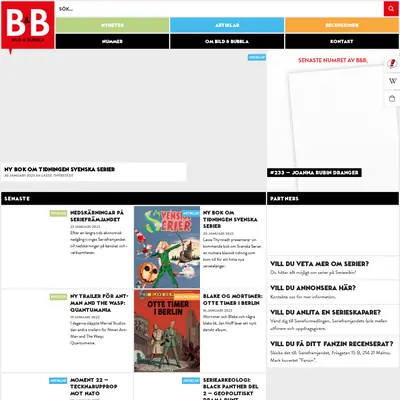 Bild & Bubbla startsida 2023
