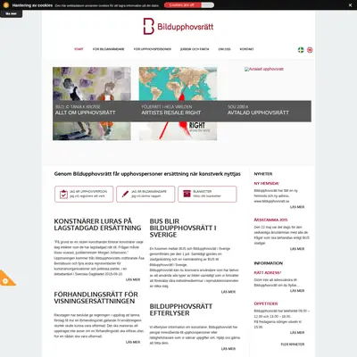 bildupphovsratt.se startsida 2015