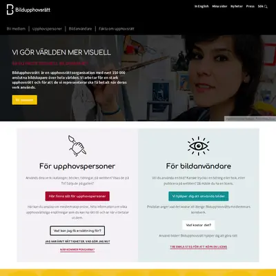 bildupphovsratt.se startsida 2022