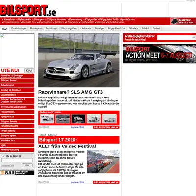 Bilsport startsida 2010