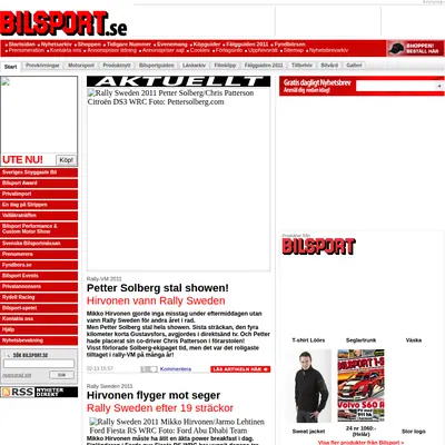 Bilsport startsida 2011