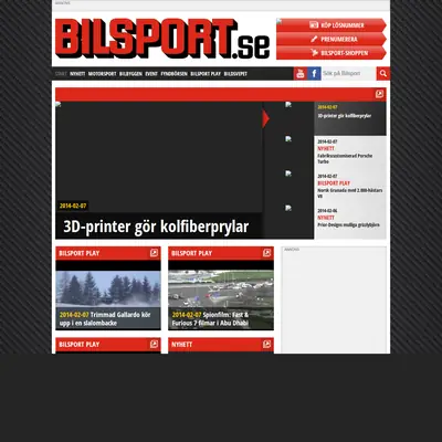 Bilsport startsida 2014