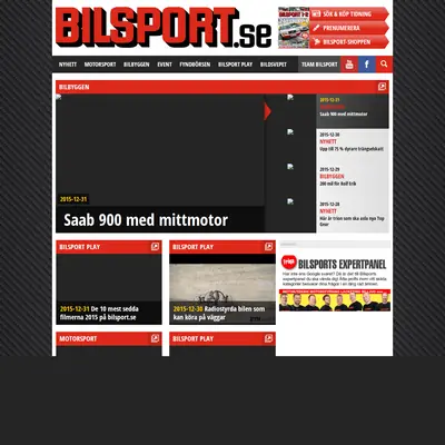 Bilsport startsida 2016