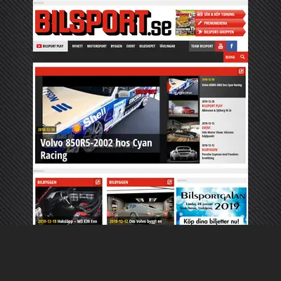Bilsport startsida 2019