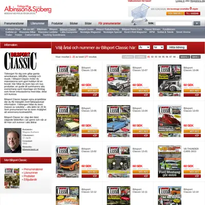 www.bilsportclassic.se startsida 2013