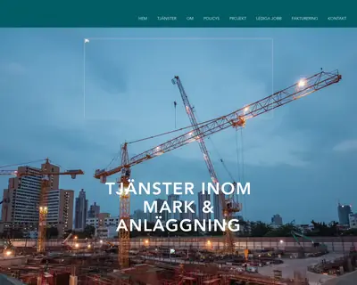 Bygg i Mark AC AB, www.bimac.se startsida 2026