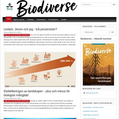 Biodiverse startsida 2024
