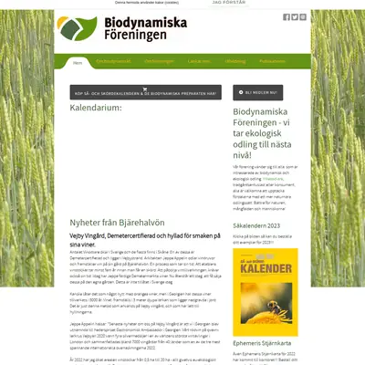 Biodynamisk Odling startsida 2023