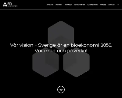 Bioinnovation.se startsida 2016