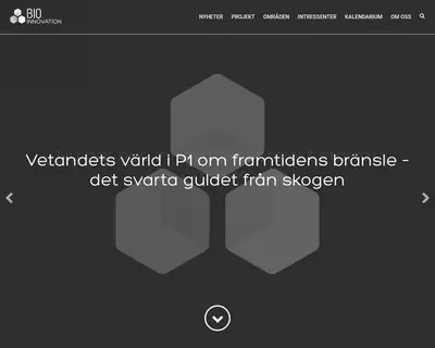 Bioinnovation.se startsida 2018
