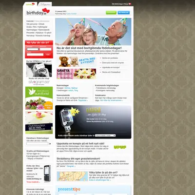 www.birthday.se startsida 2013