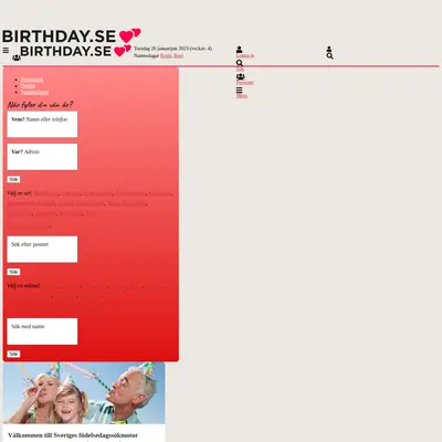 www.birthday.se startsida 2023