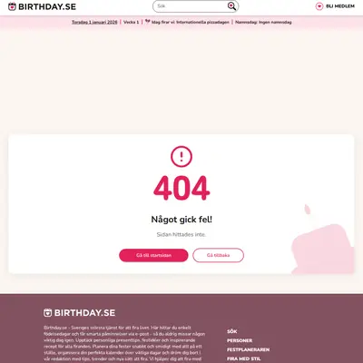 www.birthday.se startsida 2026