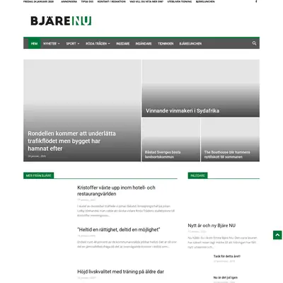 Bjäre NU startsida 2020