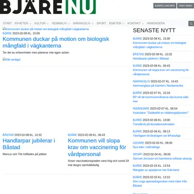 Bjäre NU startsida 2023