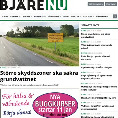 Bjäre NU startsida 2026