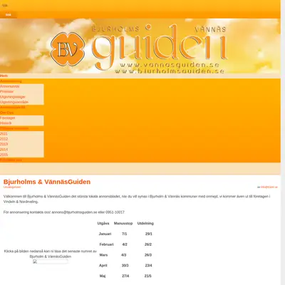 Bjurholmsguiden startsida 2015