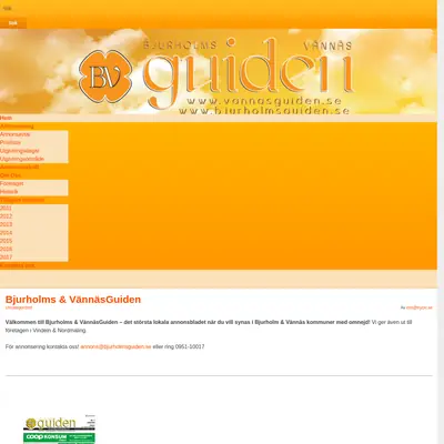 Bjurholmsguiden startsida 2017