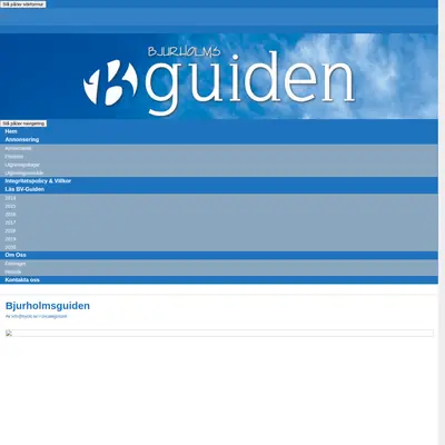 Bjurholmsguiden startsida 2020