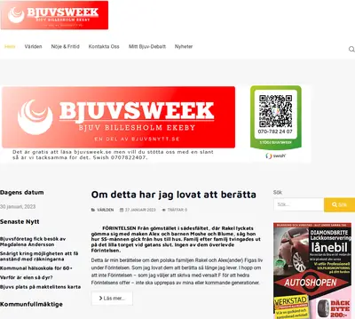 www.bjuvsweek.se startsida 2023