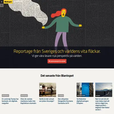blankspot.se startsida 2021