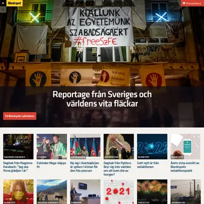 blankspot.se startsida 2022