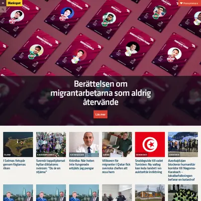 blankspot.se startsida 2023