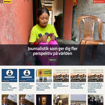 blankspot.se startsida 2024
