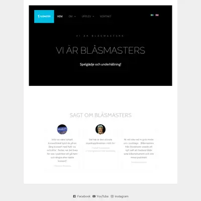 www.blasmasters.se startsida 2021