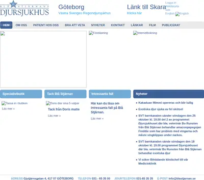 Blå Stjärnan startsida 2009