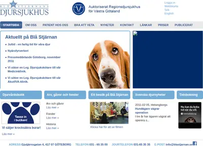 Blå Stjärnan startsida 2012