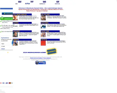 Blockbuster startsida 2001