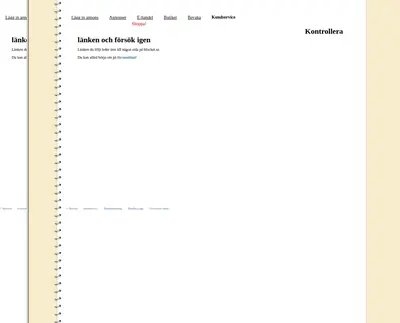 Begblocket startsida 1997
