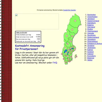Begblocket startsida 2000