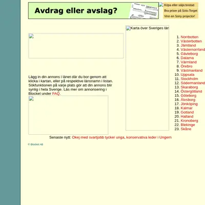 Begblocket startsida 2002