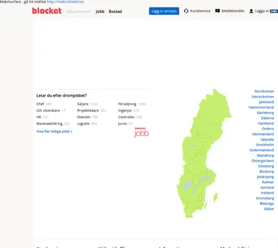 Begblocket startsida 2017
