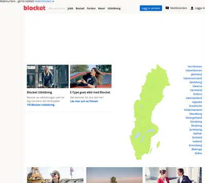 Begblocket startsida 2019