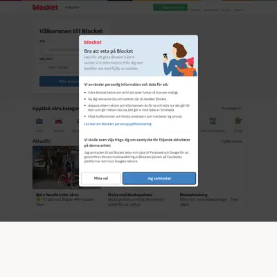 Begblocket startsida 2020