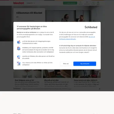 Begblocket startsida 2021