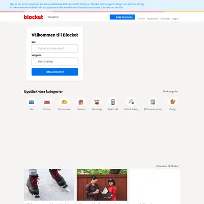 Begblocket startsida 2023