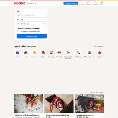 Begblocket startsida 2024