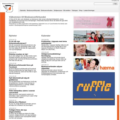 www.blodcancerforbundet.se startsida 2010