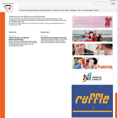 www.blodcancerforbundet.se startsida 2012