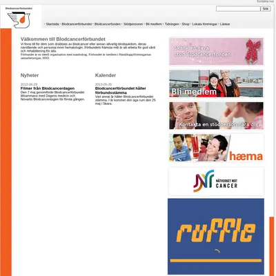 www.blodcancerforbundet.se startsida 2013