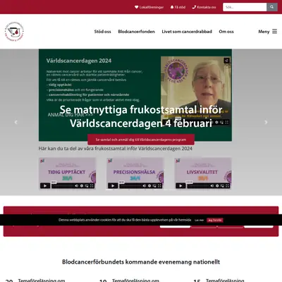 www.blodcancerforbundet.se startsida 2024