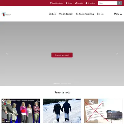 www.blodcancerforbundet.se startsida 2025