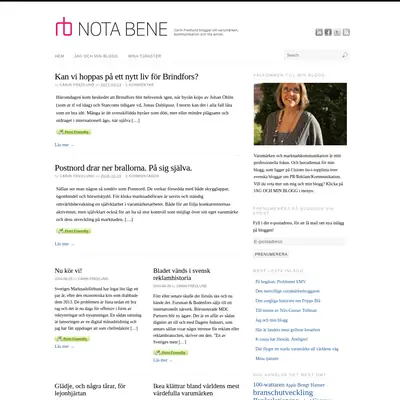 notabene.se startsida 2017