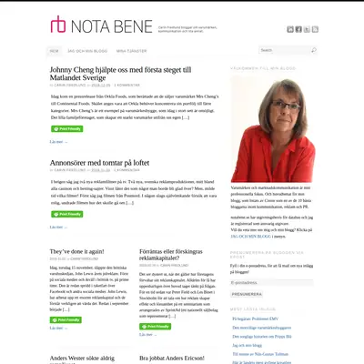 notabene.se startsida 2019