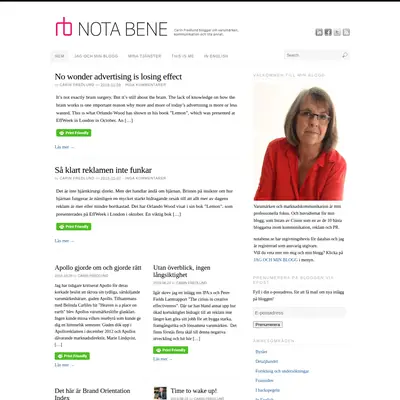 notabene.se startsida 2020